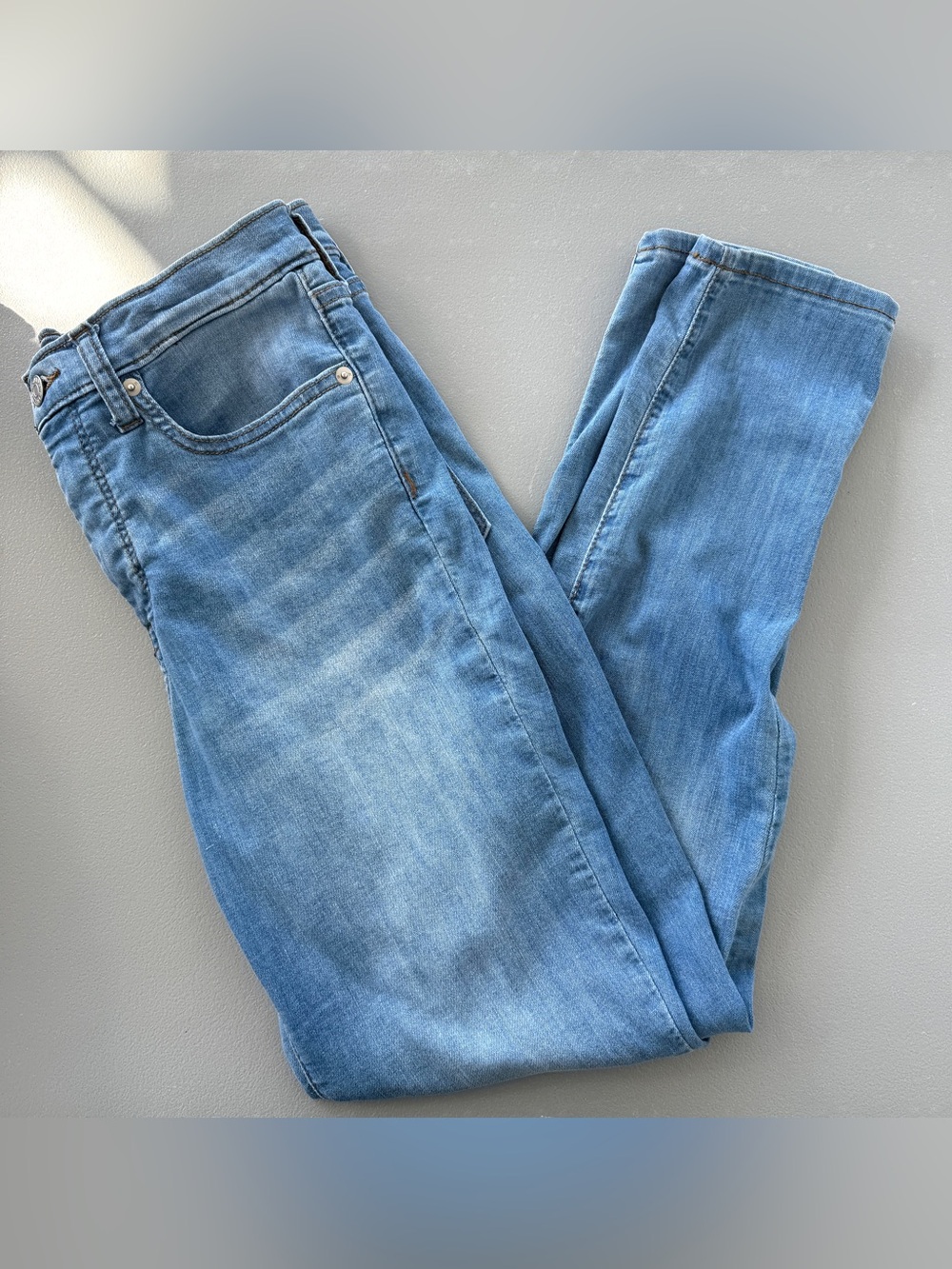 Banana Republic Size 28/6 Super Stretch Legging Jeans Light Wash Skinny